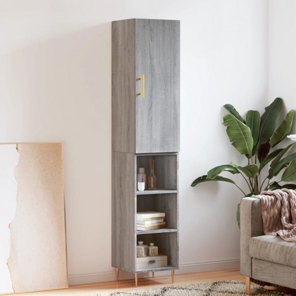 Buffet haut Sonoma gris 34,5x34x180 cm 