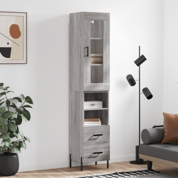 Buffet haut Sonoma gris 34,5x34x180 cm 