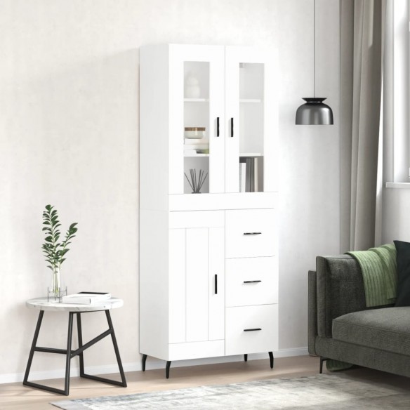Buffet haut Blanc 69,5x34x180 cm 