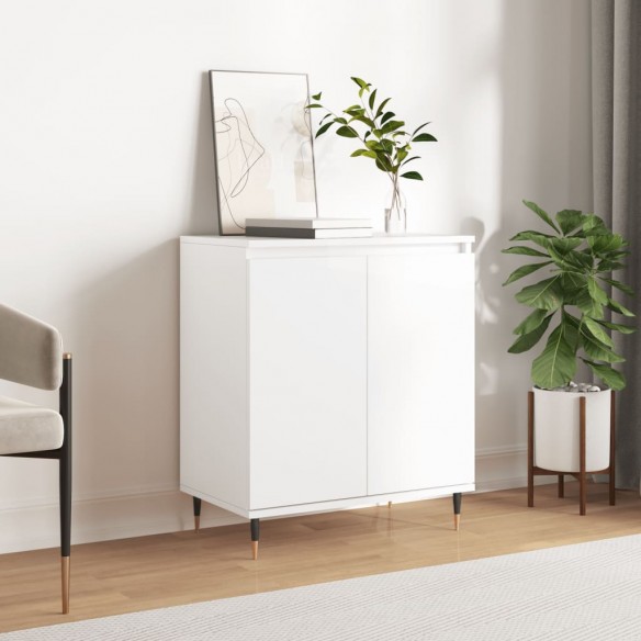 Buffet Blanc brillant 60x35x70 cm 