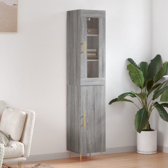 Buffet haut Sonoma gris 34,5x34x180 cm 