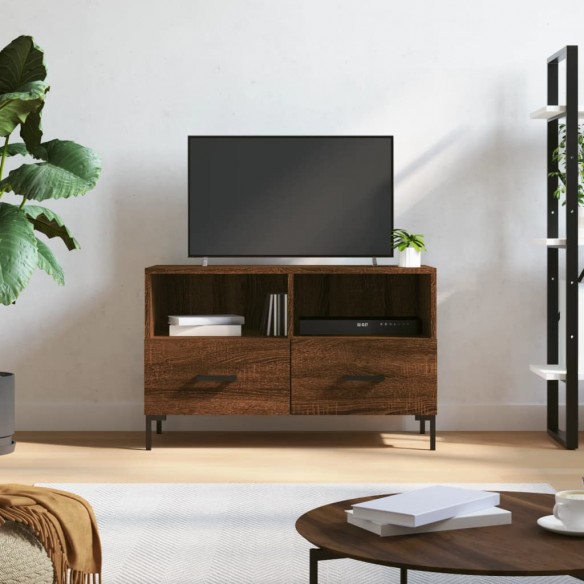 Meuble TV Chêne marron 80x36x50 cm 