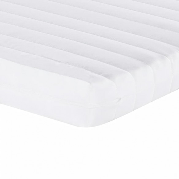 Matelas en mousse blanc 90x200 cm 7 zones dureté 20 ILD