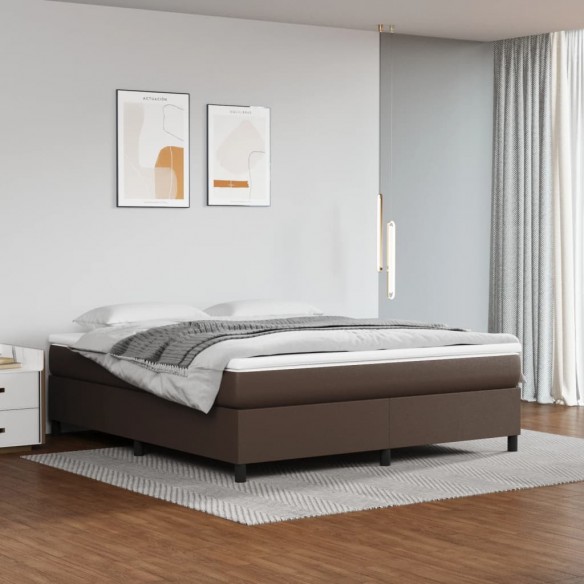 Lit Marron 160x200 cm Similicuir