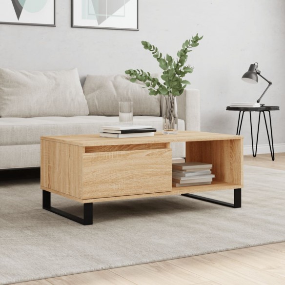 Table basse Chêne sonoma 90x50x36,5 cm 