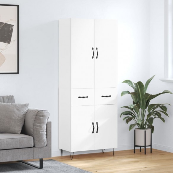 Buffet haut Blanc 69,5x34x180 cm 