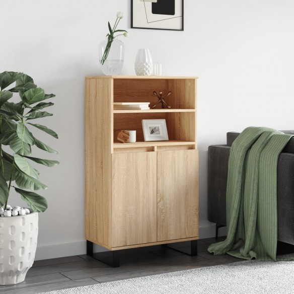 Buffet haut Chêne sonoma 60x36x110 cm 