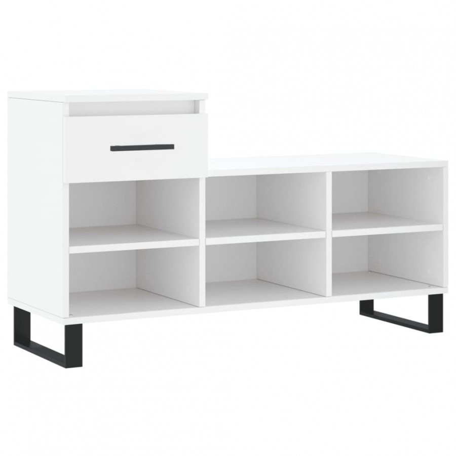 Armoire à chaussures Blanc 102x36x60 cm 