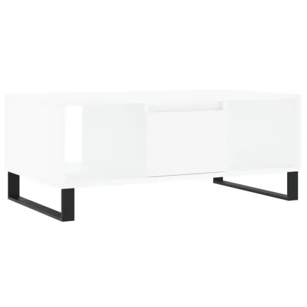 Table basse Blanc 90x50x36,5 cm  2