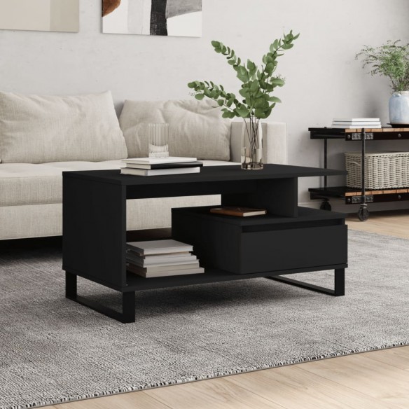 Table basse Noir 90x49x45 cm 