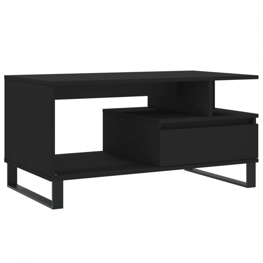 Table basse Noir 90x49x45 cm