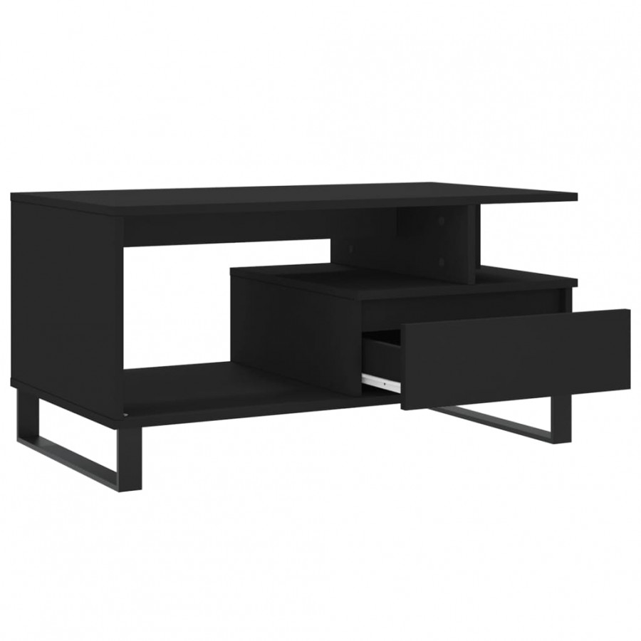 Table basse Noir 90x49x45 cm