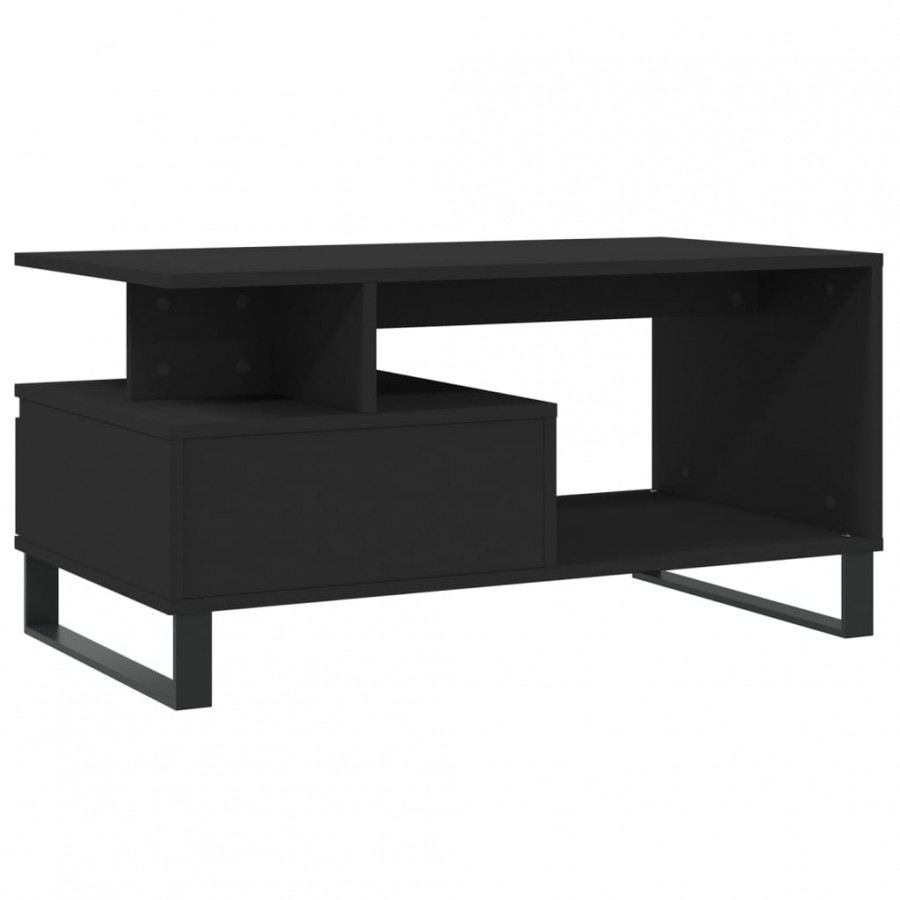 Table basse Noir 90x49x45 cm
