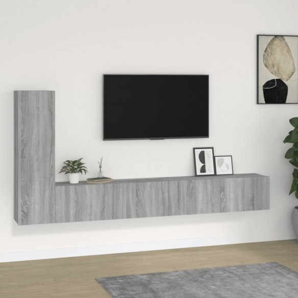 Ensemble de meubles TV 3 pcs Sonoma gris 