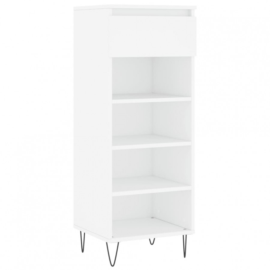 Armoire à chaussures Blanc 40x36x105 cm 