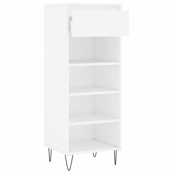 Armoire à chaussures Blanc 40x36x105 cm 