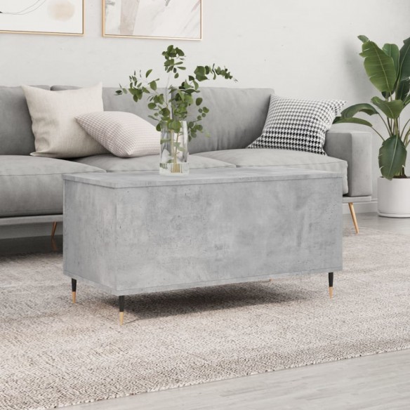 Table basse Gris béton 90x44,5x45 cm 