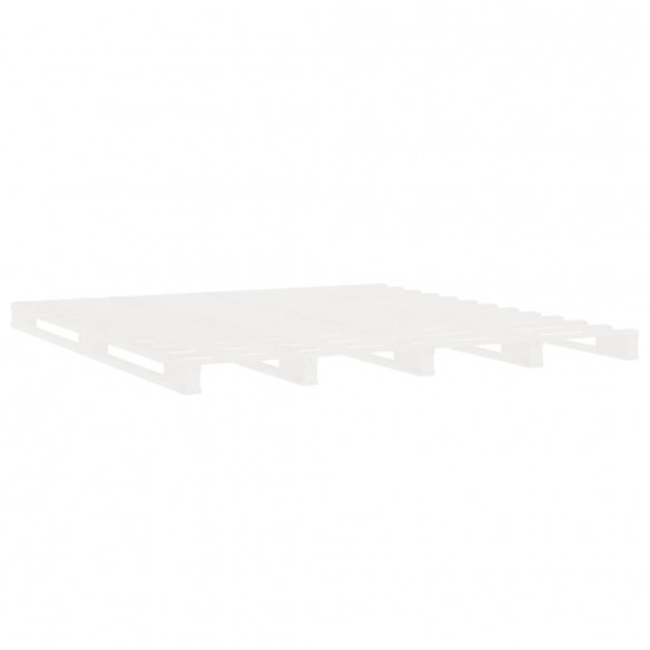 Lit Blanc 180x200 cm Bois de pin massif Super King