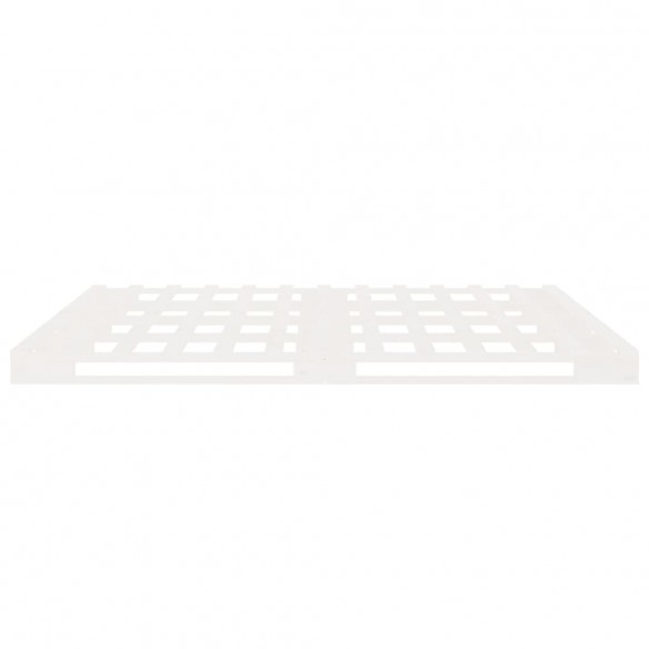 Lit Blanc 180x200 cm Bois de pin massif Super King