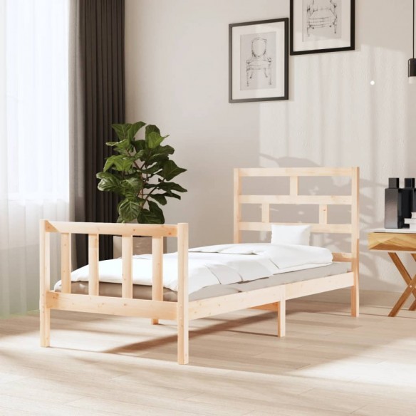 Lit Bois de pin massif 100x200 cm