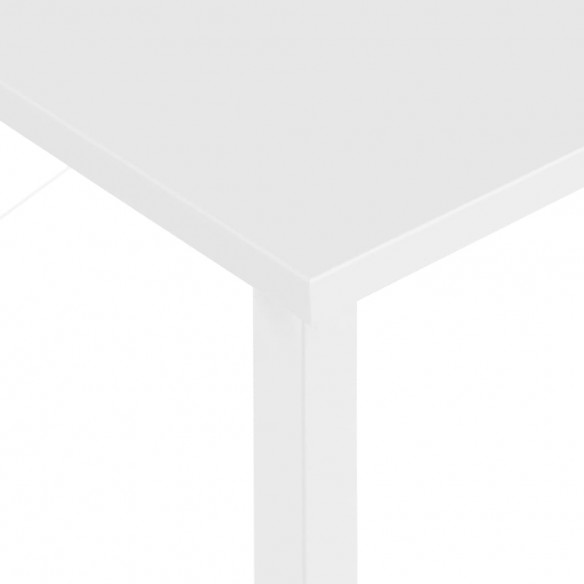 Bureau d'ordinateur Blanc 80x40x72 cm MDF et métal Bureau d'ordinateur Blanc 80x40x72 cm MDF et métal