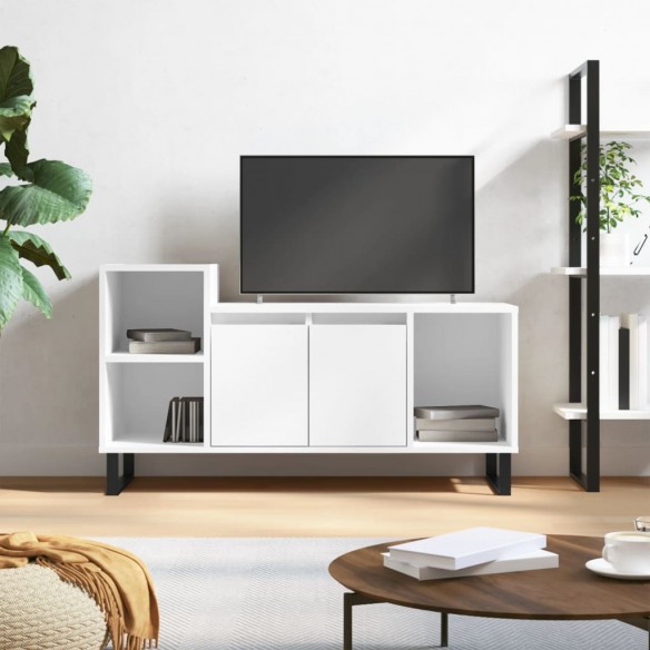 Meuble TV Blanc 100x35x55 cm 