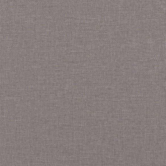 Canapé 3 places avec oreillers décoratifs taupe 180 cm tissu