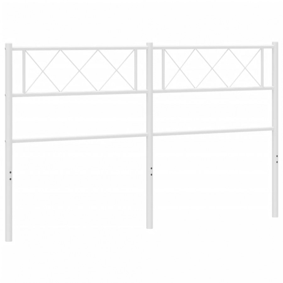Tête de lit métal blanc 150 cm