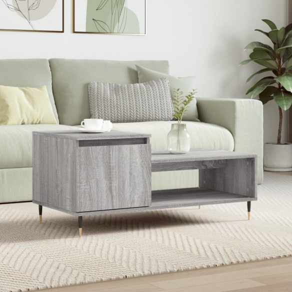 Table basse Sonoma gris 100x50x45 cm 