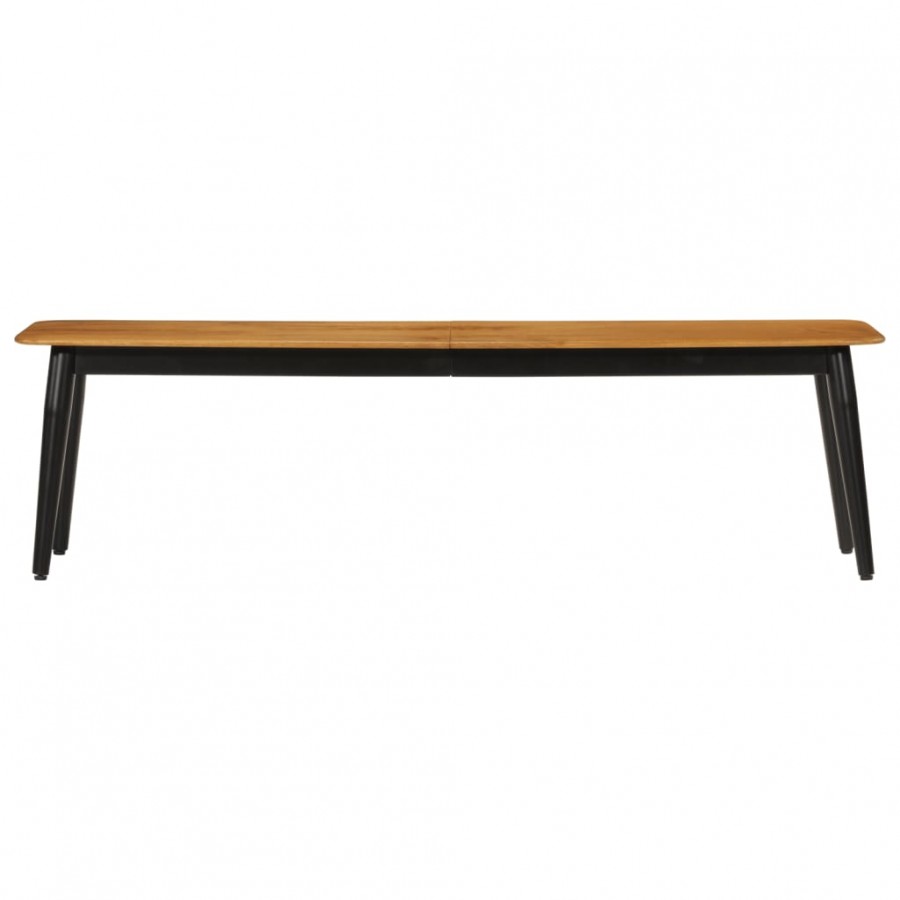 Banc 160x40x45 cm bois massif de manguier et fer