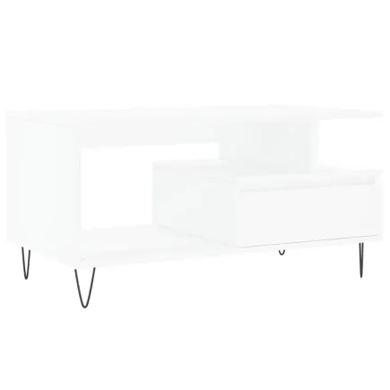 Table basse Blanc 90x49x45 cm  2