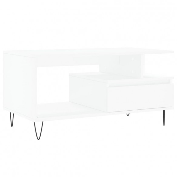 Table basse Blanc 90x49x45 cm  Table basse Blanc 90x49x45 cm