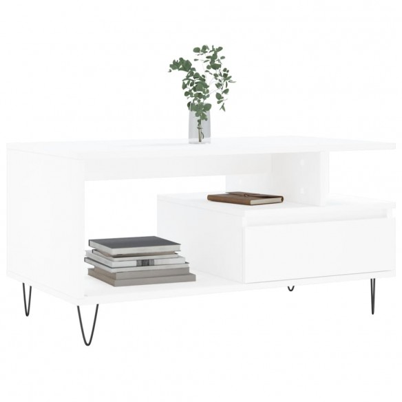 Table basse Blanc 90x49x45 cm  Table basse Blanc 90x49x45 cm