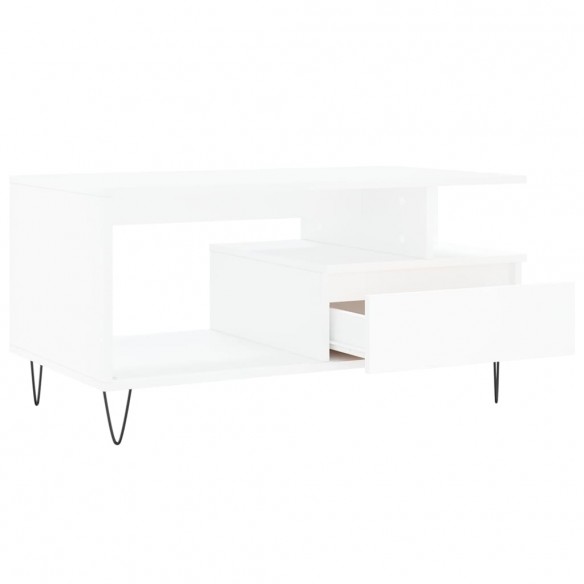 Table basse Blanc 90x49x45 cm  Table basse Blanc 90x49x45 cm
