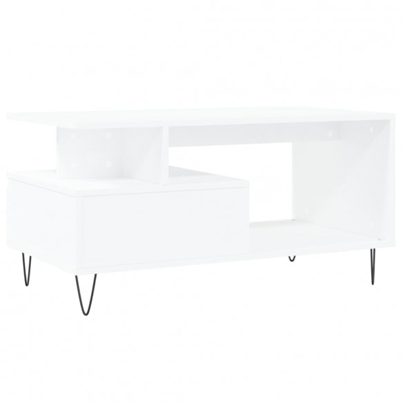 Table basse Blanc 90x49x45 cm  Table basse Blanc 90x49x45 cm
