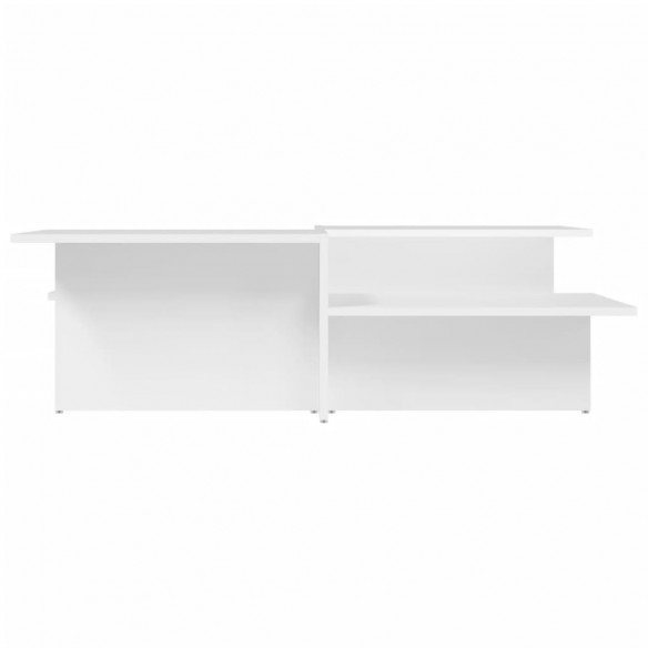 Tables basses 2 pcs blanc bois d'ingénierie Tables basses 2 pcs blanc bois d'ingénierie