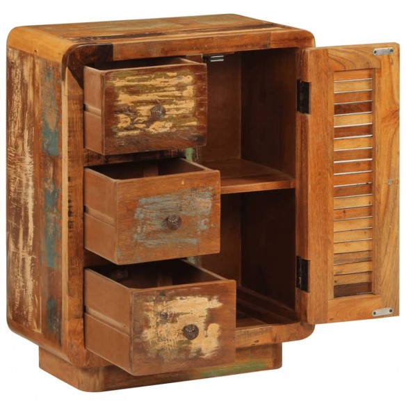 Buffet avec 3 tiroirs 55x30x70 cm bois de récupération massif Buffet avec 3 tiroirs 55x30x70 cm bois de récupération massif