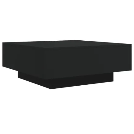 Table basse noir 80x80x31 cm bois d'ingénierie 2