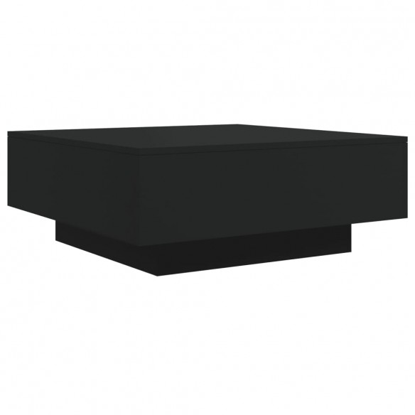 Table basse noir 80x80x31 cm bois d'ingénierie Table basse noir 80x80x31 cm bois d'ingénierie