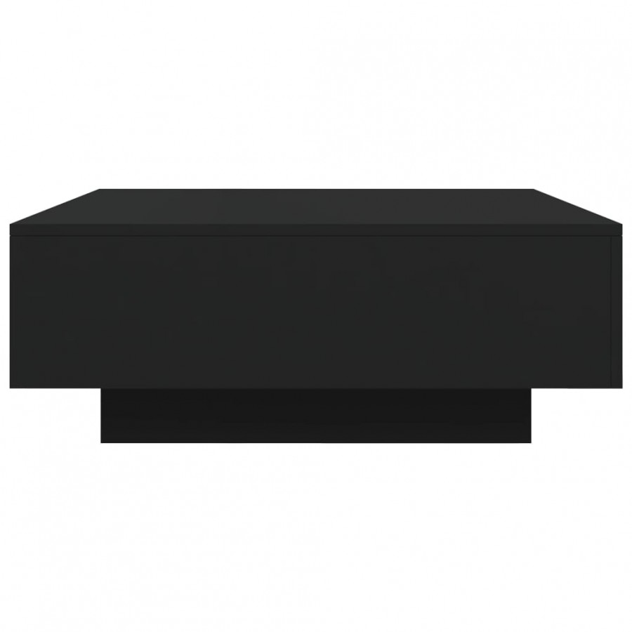 Table basse noir 80x80x31 cm bois d'ingénierie