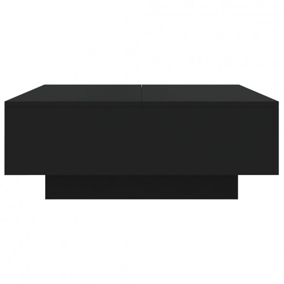 Table basse noir 80x80x31 cm bois d'ingénierie Table basse noir 80x80x31 cm bois d'ingénierie