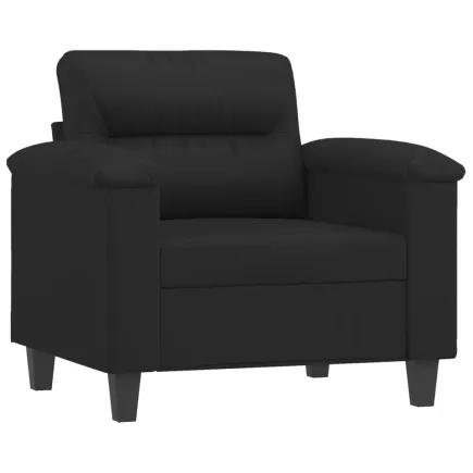 Fauteuil Noir 60 cm Similicuir 2