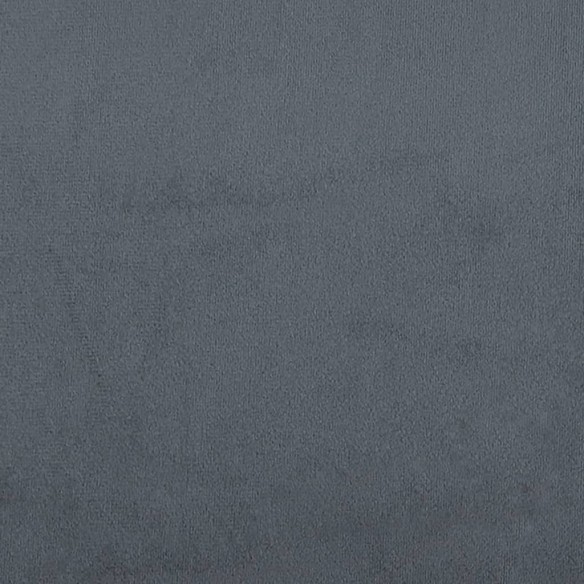 Canapé 3 places avec oreillers gris foncé 180 cm velours