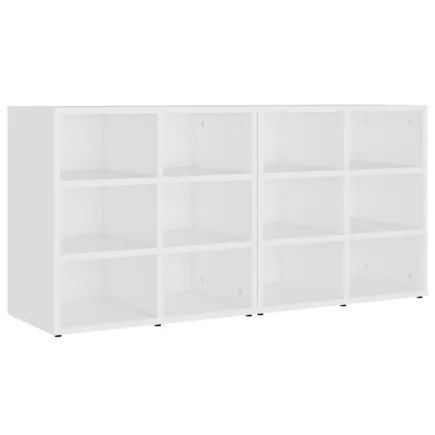 Armoires à chaussures 2 pcs Blanc 52,5x30x50 cm 2