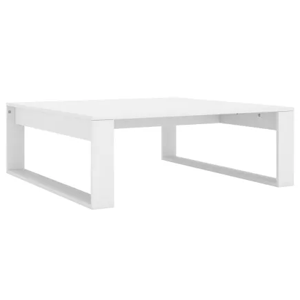 Table basse Blanc 100x100x35 cm Aggloméré 2