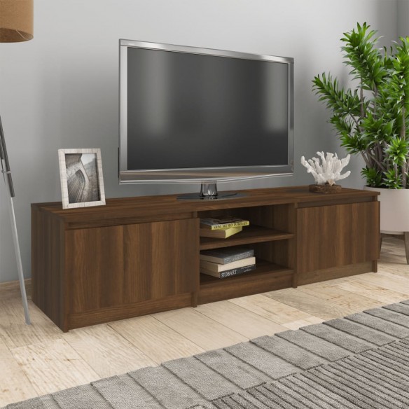 Meuble TV Chêne marron 140x40x35,5 cm 
