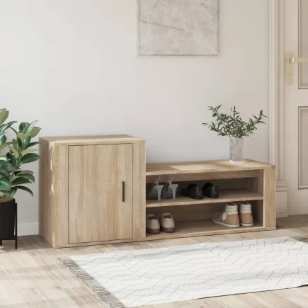 Armoire à chaussures Chêne sonoma 130x35x54cm