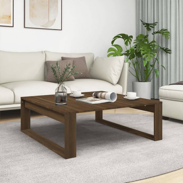 Table basse Chêne marron 100x100x35 cm 