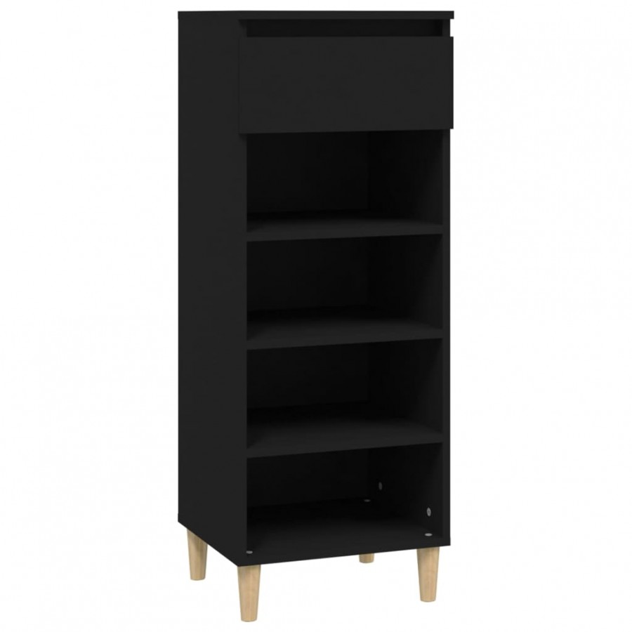 Armoire à chaussures Noir 40x36x105 cm 