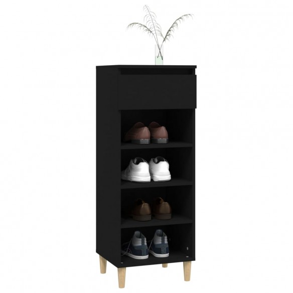 Armoire à chaussures Noir 40x36x105 cm 